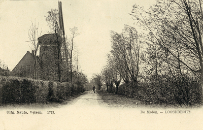 13494 Gezicht in de Molenmeent te Nieuw-Loosdrecht (gemeente Loosdrecht) uit het noordoosten; met links op de ...